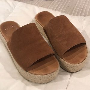Lulus Wedge Slip on Sandals